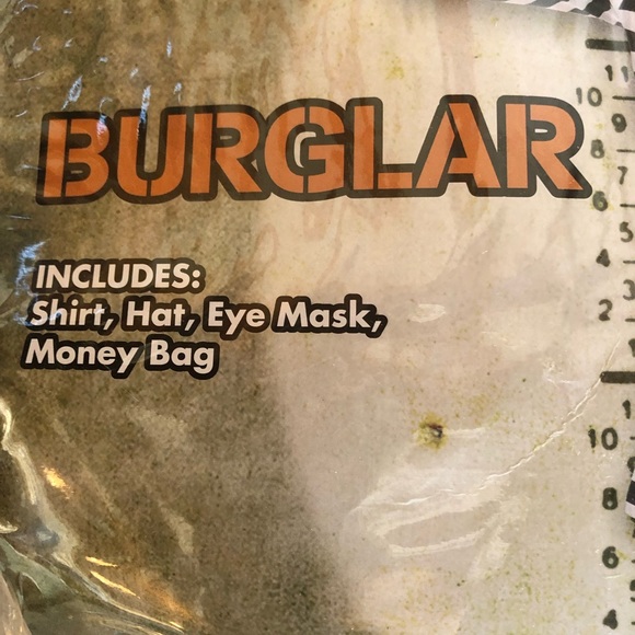 Adult Burglar Costume Size M/L 38-42 EUC - Picture 2 of 4